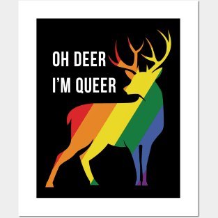 Oh Deer I'm Queer Posters and Art